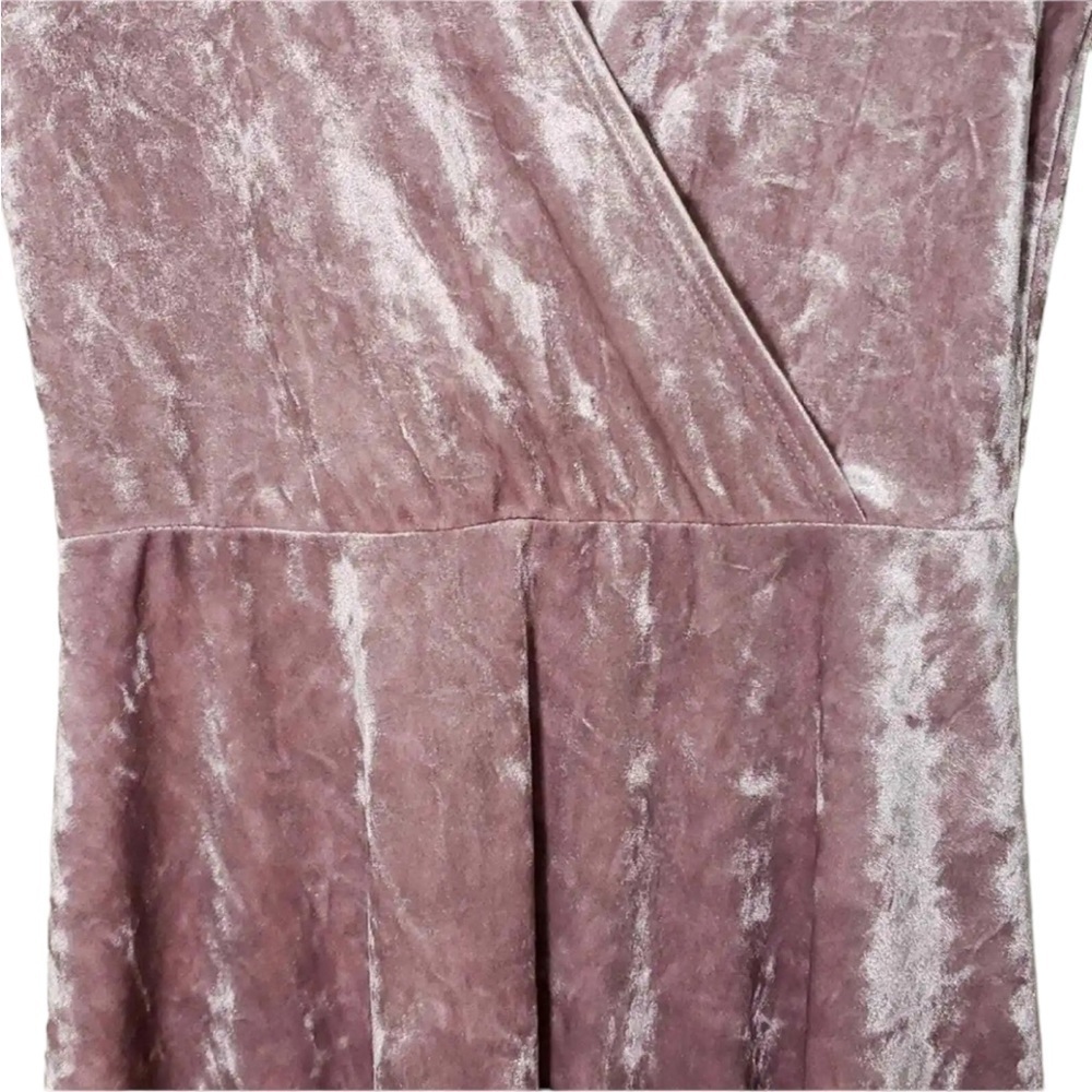 F21 Fit And Flare Pink Crushed Long Sleeve Fit and Flare Mini Dress Size S - Picture 8 of 8